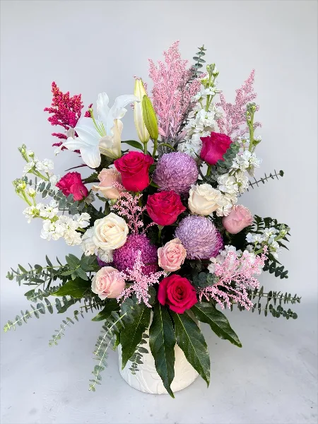 Extra Large Flower Arrangement in Vase approx 90 cm tall