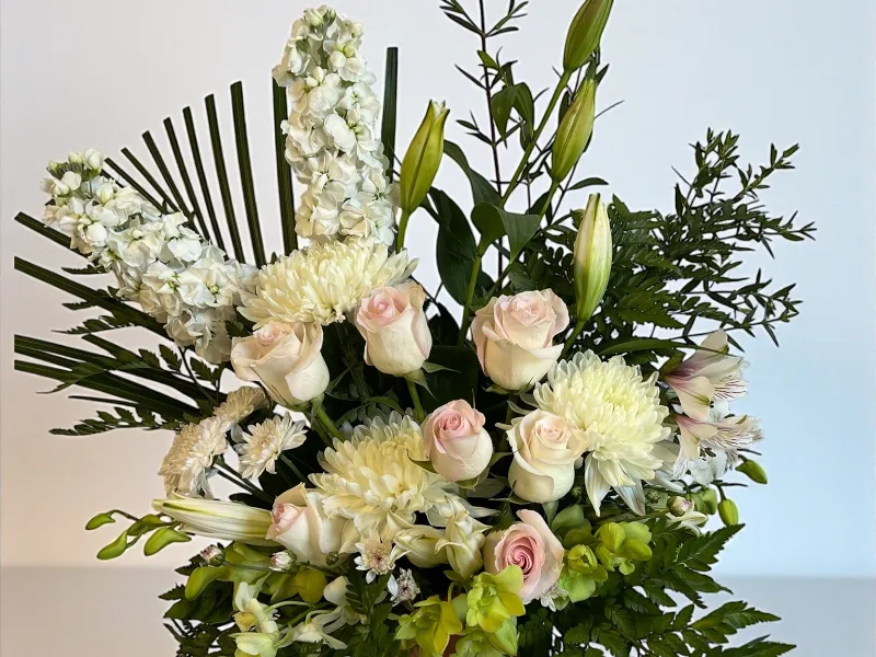 Large Flower Arrangement In Vase