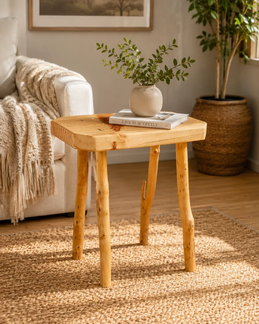 Tall stool          Macrocarpa Giraffe stool   Top 520mm x 290mm .......550mm tall