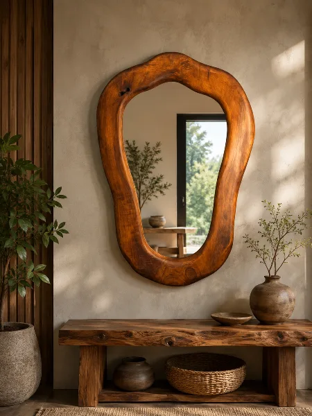 Mirror Stained - Macrocarpa   800mm X 520mm