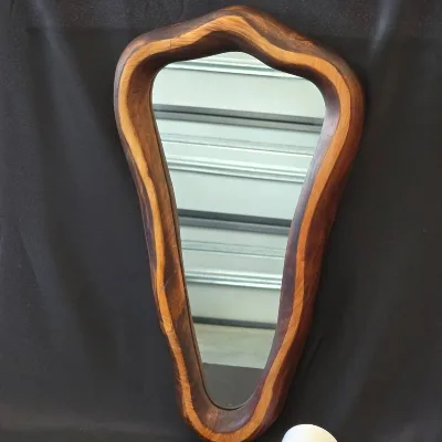 Mirror; White Rim Stained - Macrocarpa