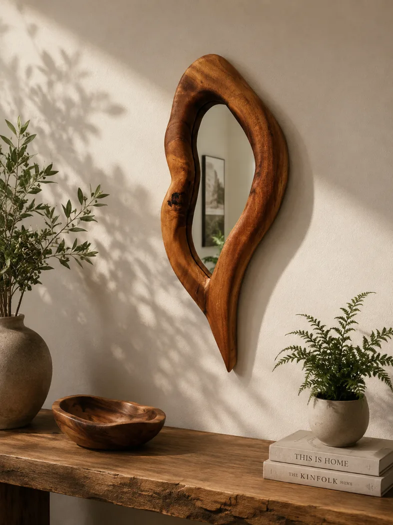 Mirror       Small Kauri Tear drop mirror   400mm X 140mm